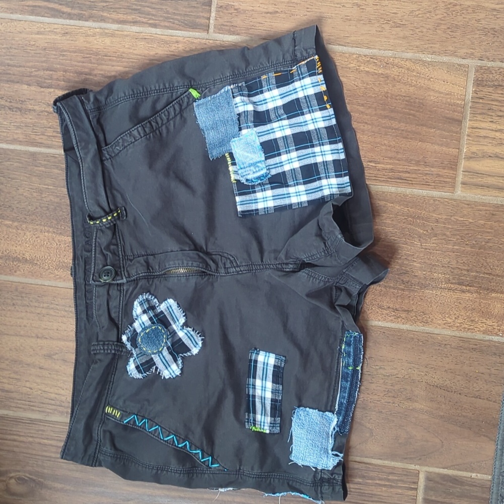 Up cycled Shorts women’s size 12 distressed